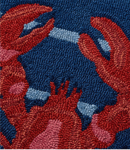 Indoor/Outdoor Vacationland Rug, Lobsters