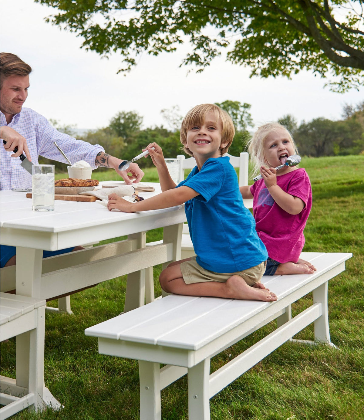 All-Weather Farmhouse Bench