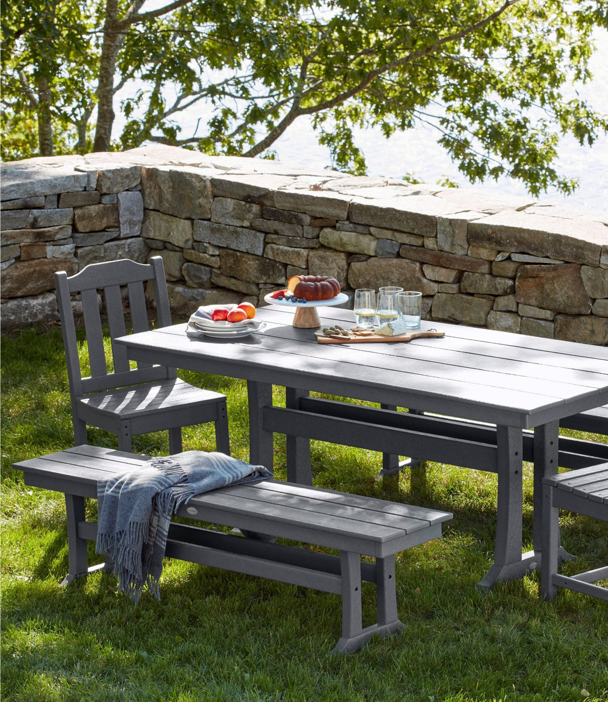 All-Weather Farmhouse Bench