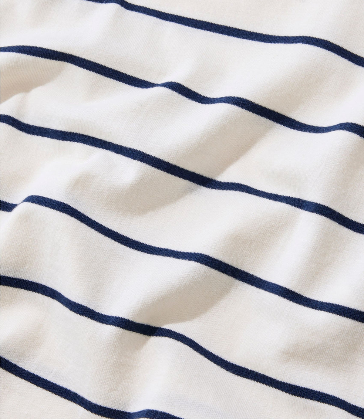 Women's Soft Stretch Supima-Blend Tee, Crewneck Short-Sleeve Striped