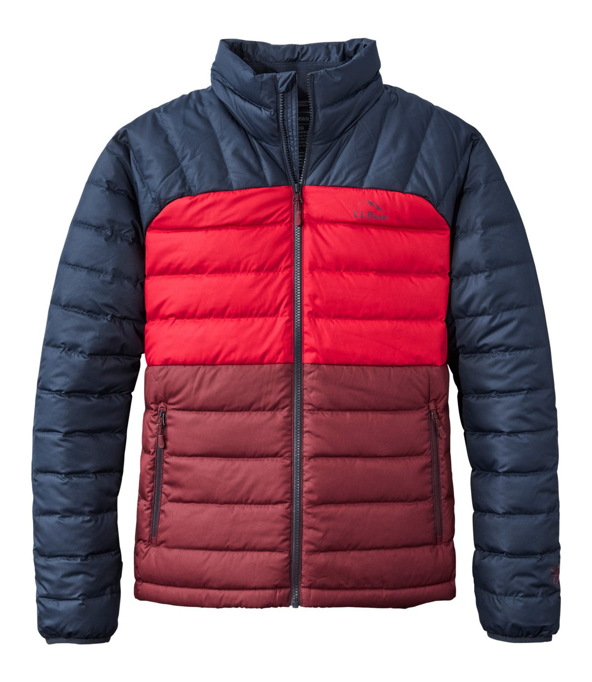 Men's Bean's Down Jacket, Colorblock