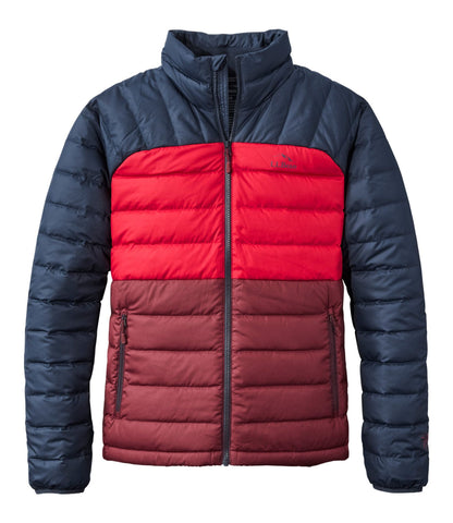 Men's Bean's Down Jacket, Colorblock