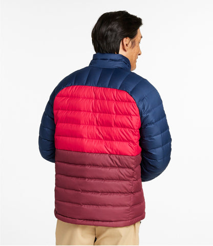 Men's Bean's Down Jacket, Colorblock