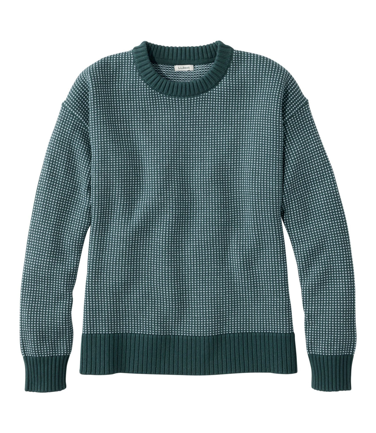 Women's The Original Double L® Sweater, Crewneck Bird's-Eye