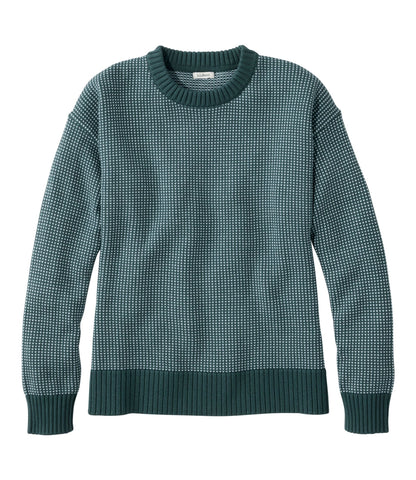 Women's The Original Double L® Sweater, Crewneck Bird's-Eye