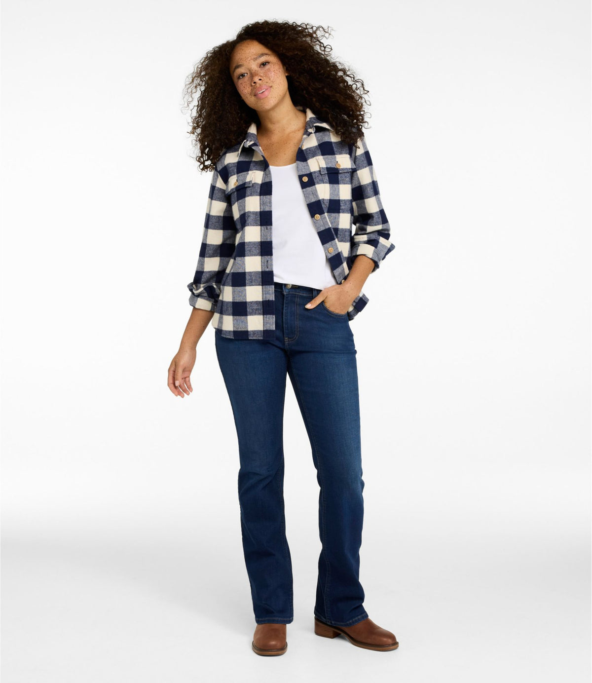 Women's L.L.Bean Go-Anywhere Jeans, Mid-Rise Bootcut