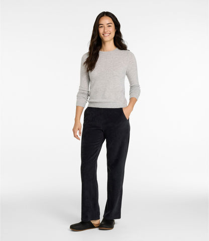 Women's Perfect Fit Knit Cords, Straight-Leg