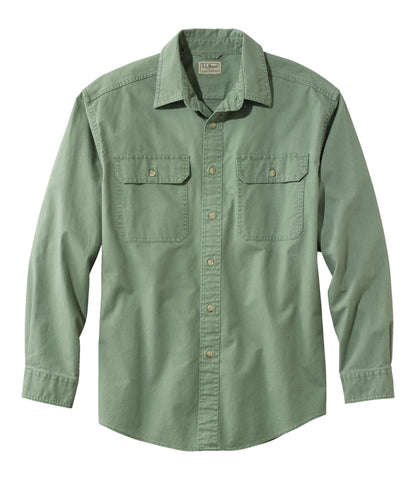 Men's Sunwashed Canvas Shirt, Traditional Fit