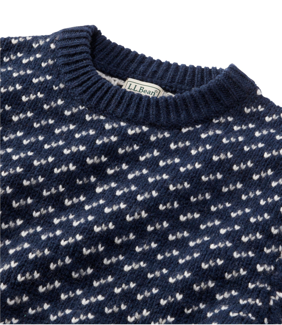 Men's Bean's Classic Ragg Wool Sweater, Crewneck, Bird's-Eye
