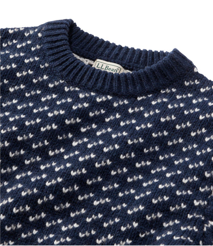 Men's Bean's Classic Ragg Wool Sweater, Crewneck, Bird's-Eye