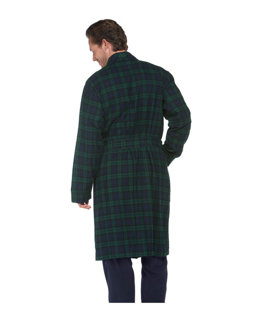 Men's Scotch Plaid Flannel Robe