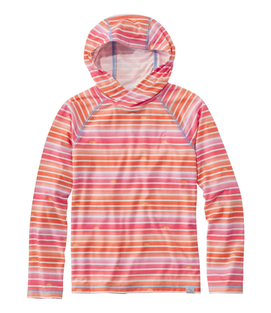 Kids' Everyday SunSmart® Hooded Tee, Long-Sleeve Stripe