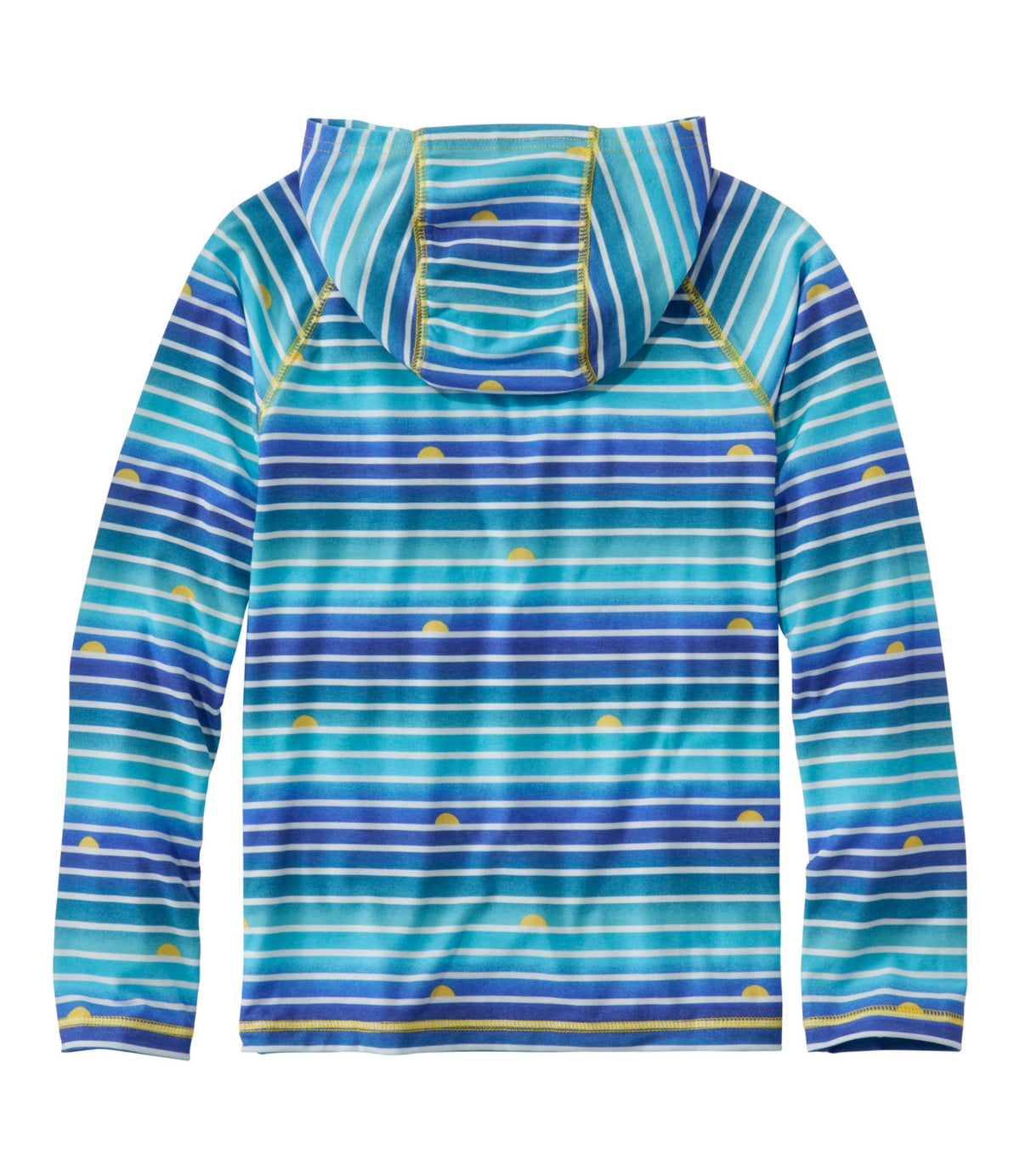 Kids' Everyday SunSmart® Hooded Tee, Long-Sleeve Stripe