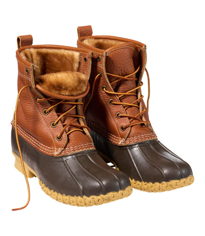 Men's Bean Boots, 8" Shearling-Lined Insulated