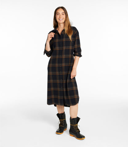 Women's Signature Camp Flannel Midi Dress