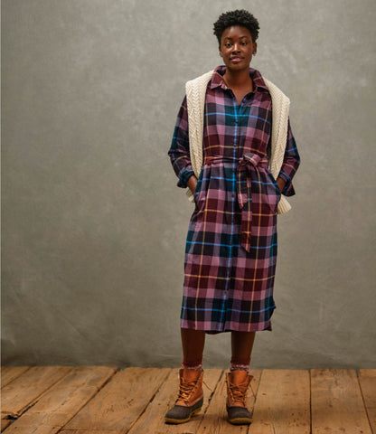 Women's Signature Camp Flannel Midi Dress