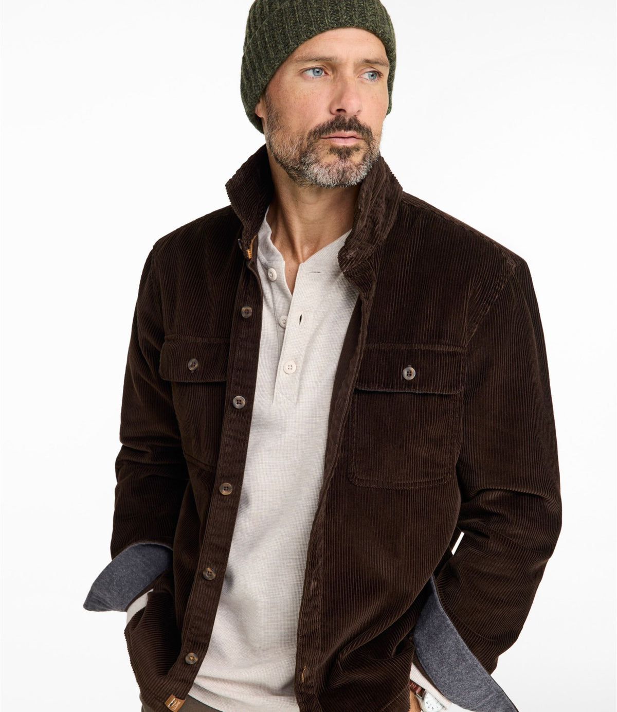 Men's Rangeley Corduroy Shirt, Slightly Fitted