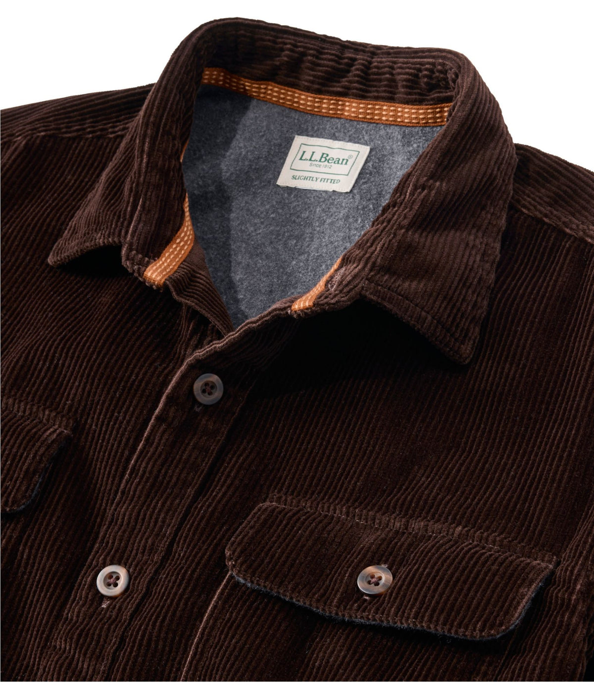 Men's Rangeley Corduroy Shirt, Slightly Fitted