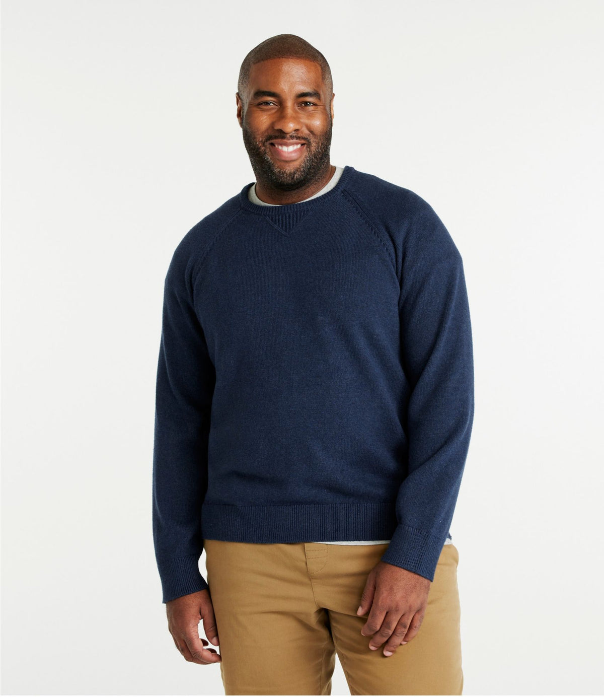 Men's Wicked Soft Cotton/Cashmere Sweater, Crewneck