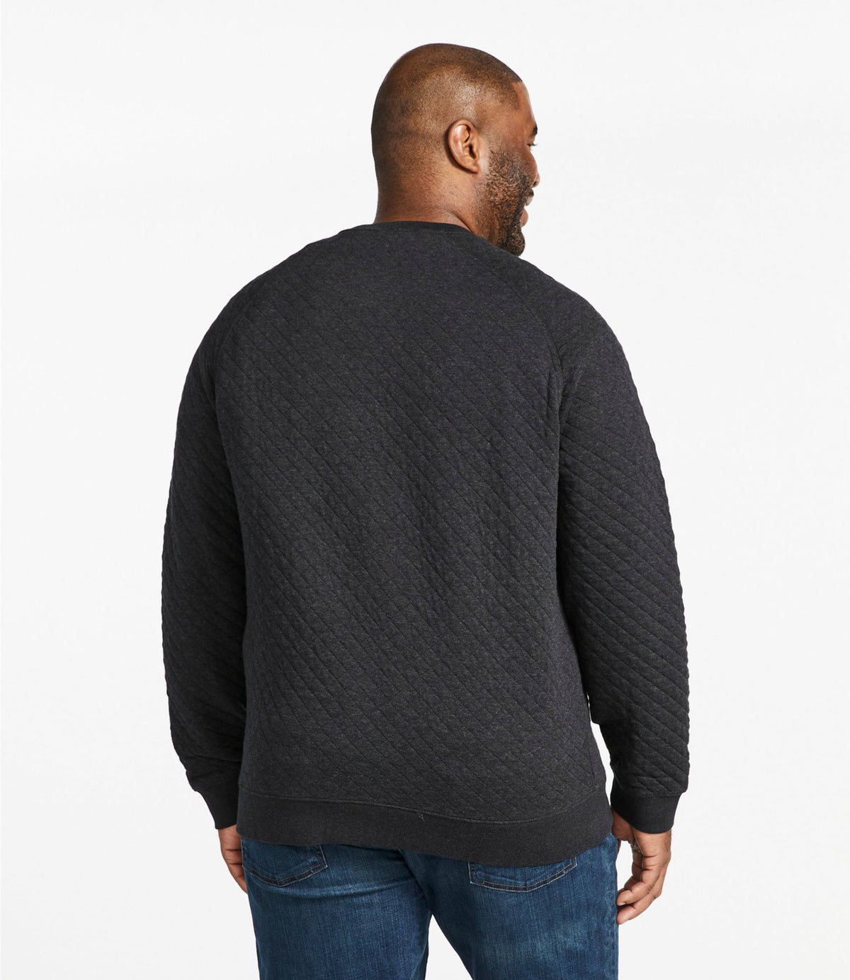 Men's Quilted Sweatshirt, Crewneck