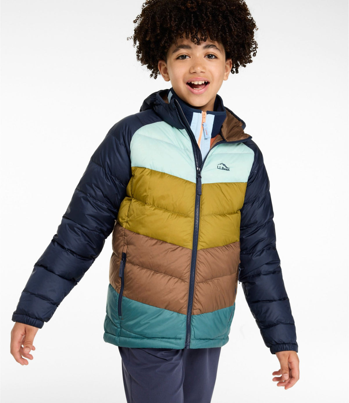Kids' Ultralight 650 Down Jacket, Colorblock